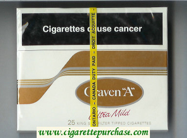 Craven A Ultra Mild cigarettes 25 king size